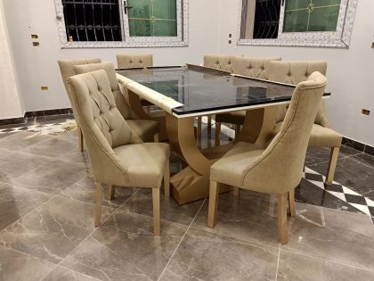 ترابيزة سفرة مودرن 8 كراسي